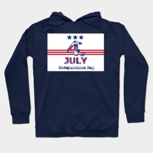 4th July celebration card Hoodie